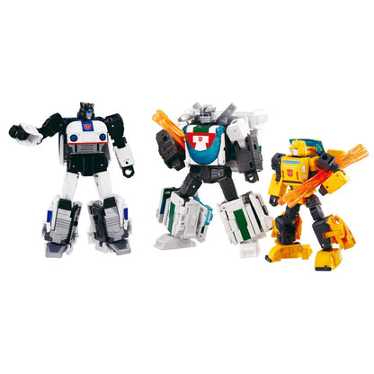 Transformers Origin Jazz, Wheeljack e Bumblebee 1980s Animated Series - Figura da Collezione - Nerdscape Nerdscape
