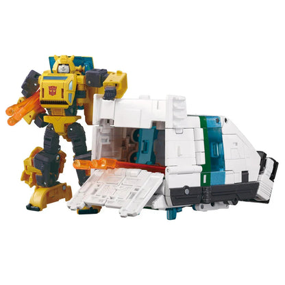 Transformers Origin Jazz, Wheeljack e Bumblebee 1980s Animated Series - Figura da Collezione - Nerdscape Nerdscape