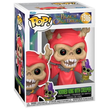 Funko Pop! Disney The Black Cauldron Horned King with Creeper - Figura da Collezione Vinyl Nerdscape