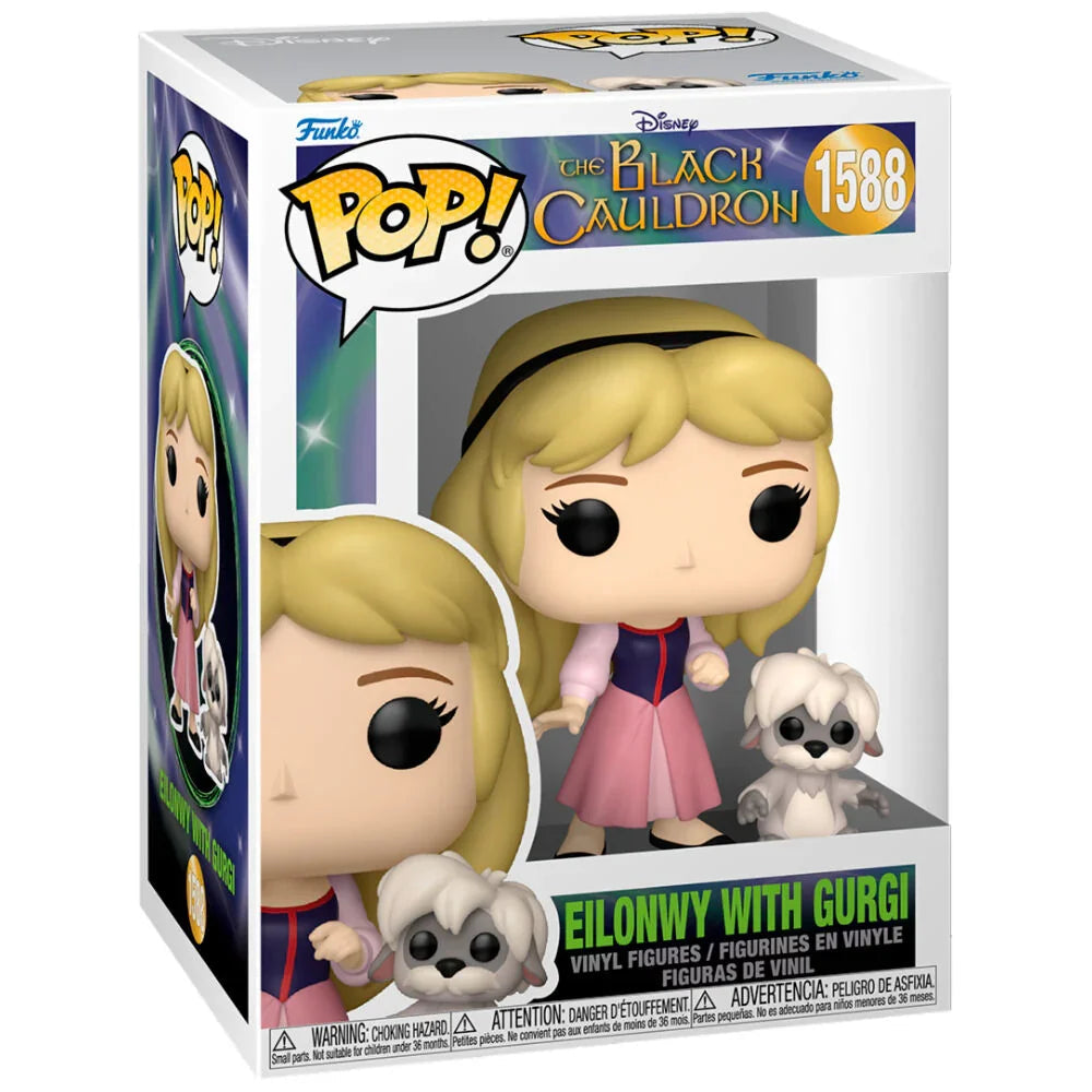 Funko Pop! Disney The Black Cauldron Eilonwy con Gurgi - Figura da Collezione Vinyl Nerdscape