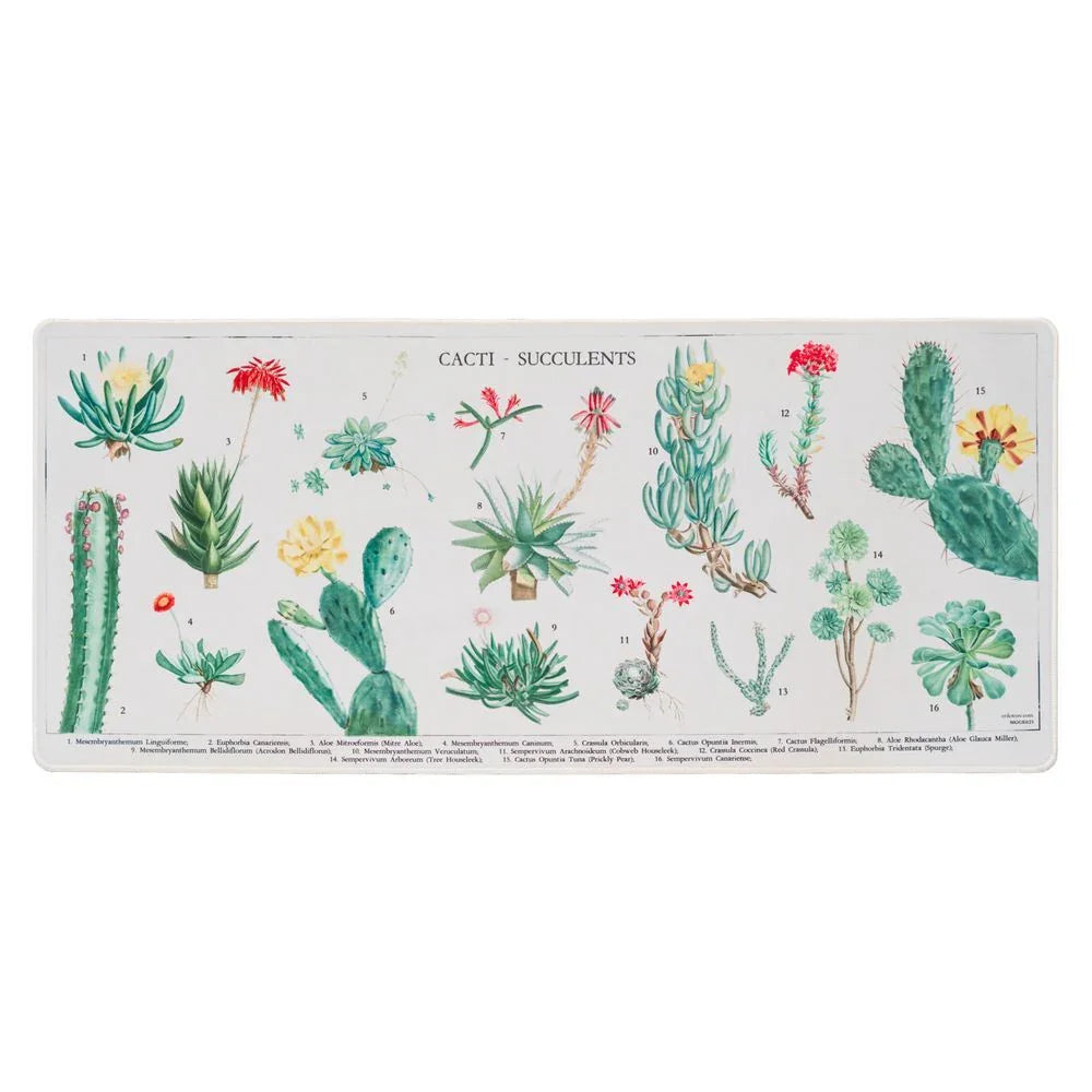 Nerdscape Botanical Cacti Gaming Desk Mat 80x35cm – Waterproof, Anti-Slip Collector’s Figure Nerdscape