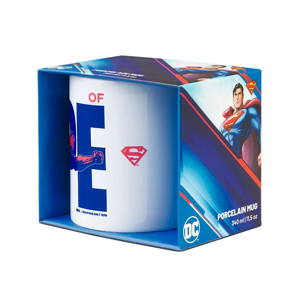 DC Comics Superman Mug 350ml Ceramica - Collezione Nerdscape, Lavabile in Lavastoviglie e Microonde Nerdscape