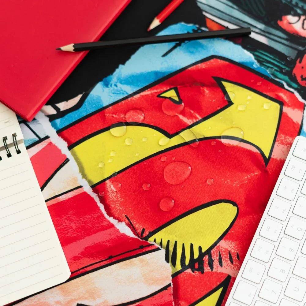 DC Comics Superman Desk Mat 80x35cm - Waterproof, Non-Slip Nerdscape Pad Nerdscape