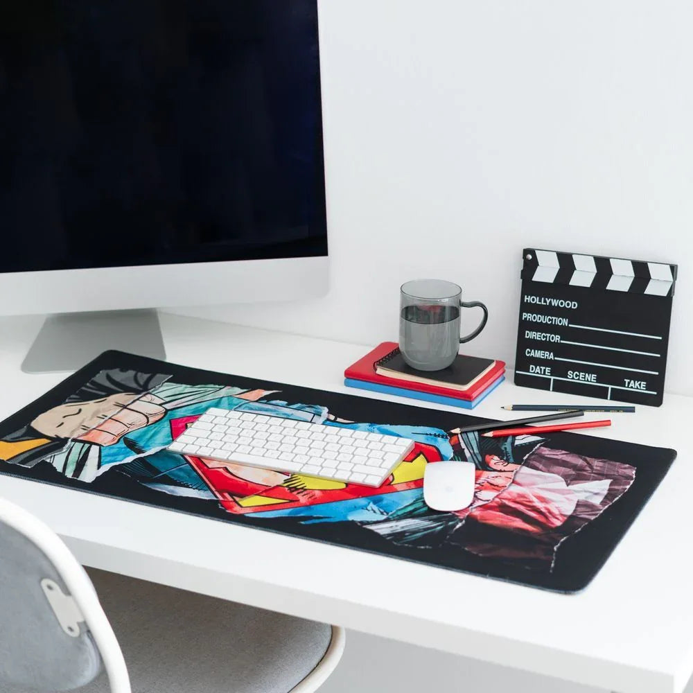 DC Comics Superman Desk Mat 80x35cm - Waterproof, Non-Slip Nerdscape Pad Nerdscape