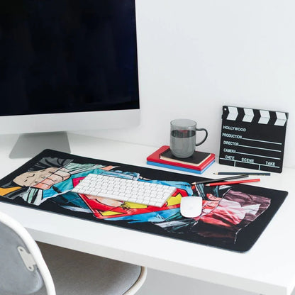DC Comics Superman Desk Mat 80x35cm - Waterproof, Non-Slip Nerdscape Pad Nerdscape