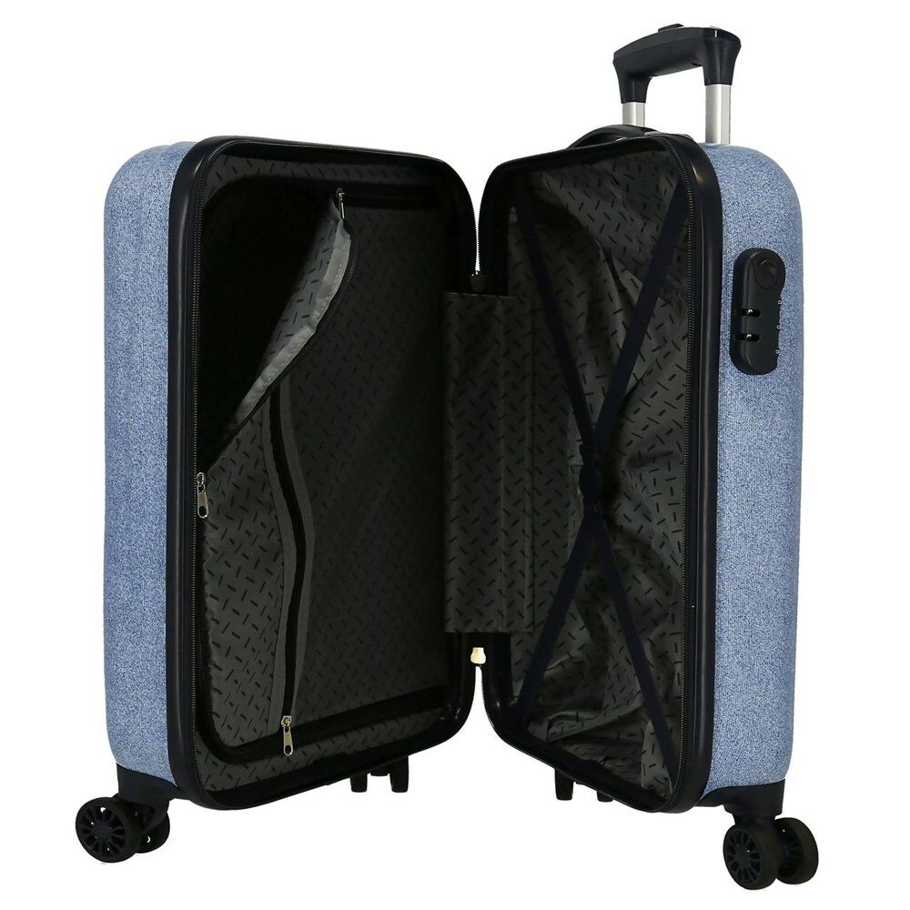 Disney Mickey Dreamer Denim ABS trolley suitcase 55cm Nerdscape