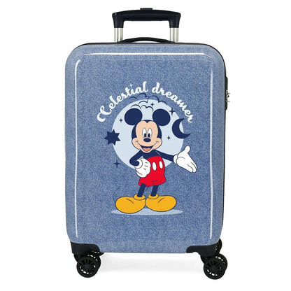 Disney Mickey Dreamer Denim ABS trolley suitcase 55cm Nerdscape