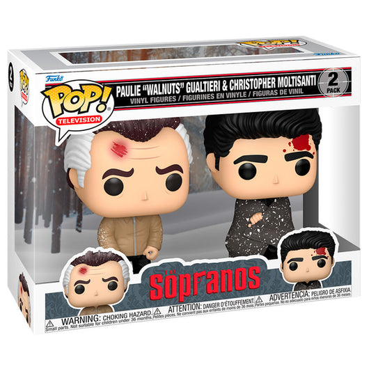 Funko Pop! The Sopranos Paulie Walnuts Gualtieri & Christopher Moltisanti - Figura da Collezione Vinyl