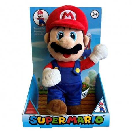 Super Mario Bros Mario Articulated plush toy 25cm Nerdscape