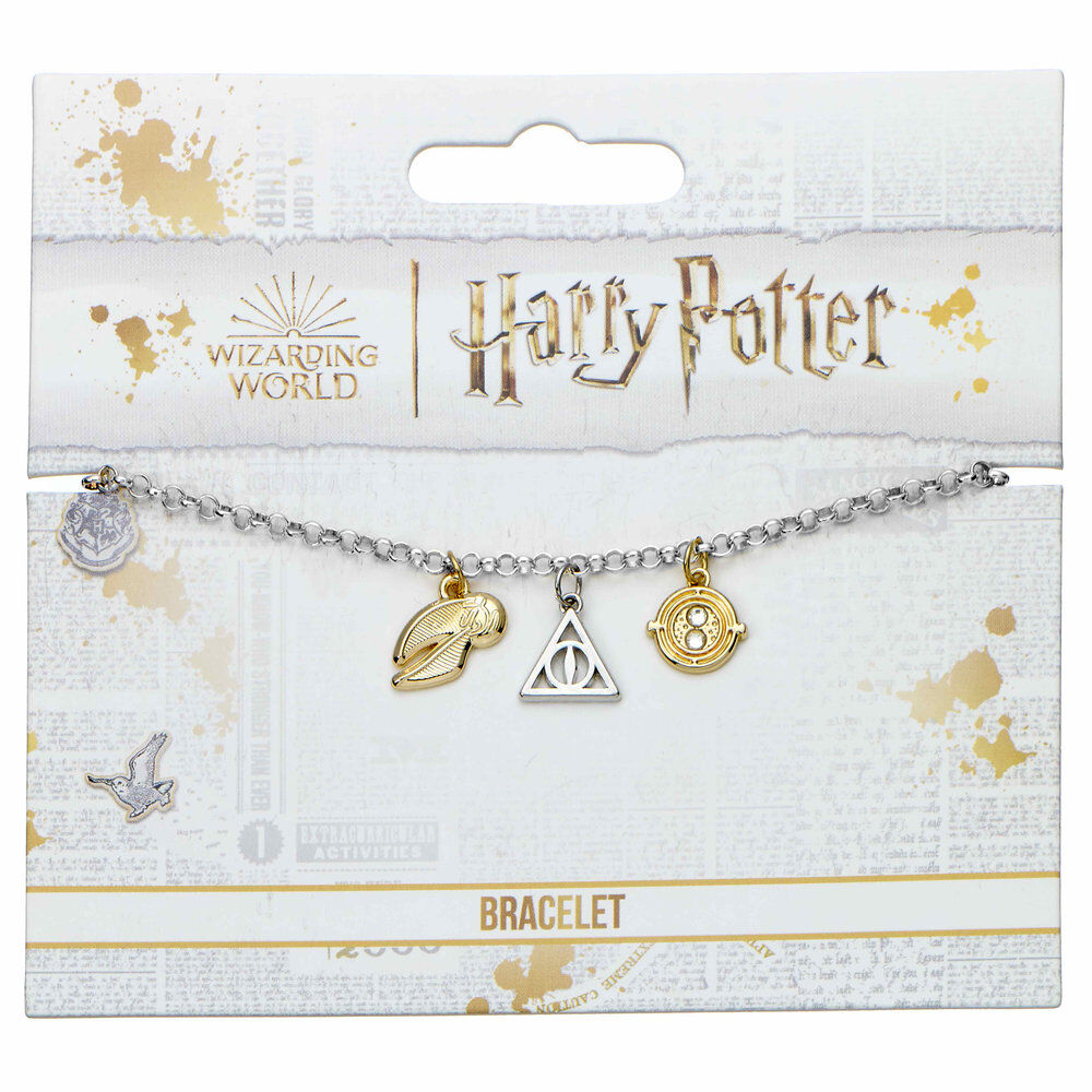 Harry Potter silver charm bracelet Nerdscape
