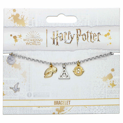 Harry Potter silver charm bracelet Nerdscape
