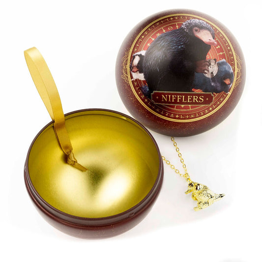 Collier Niffleur des Animaux Fantastiques + boule de Noël