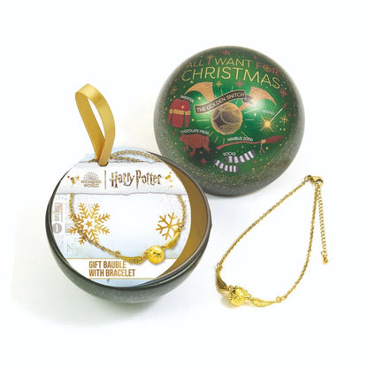Harry Potter Golden Snitch bracelet + Christmas ball Nerdscape