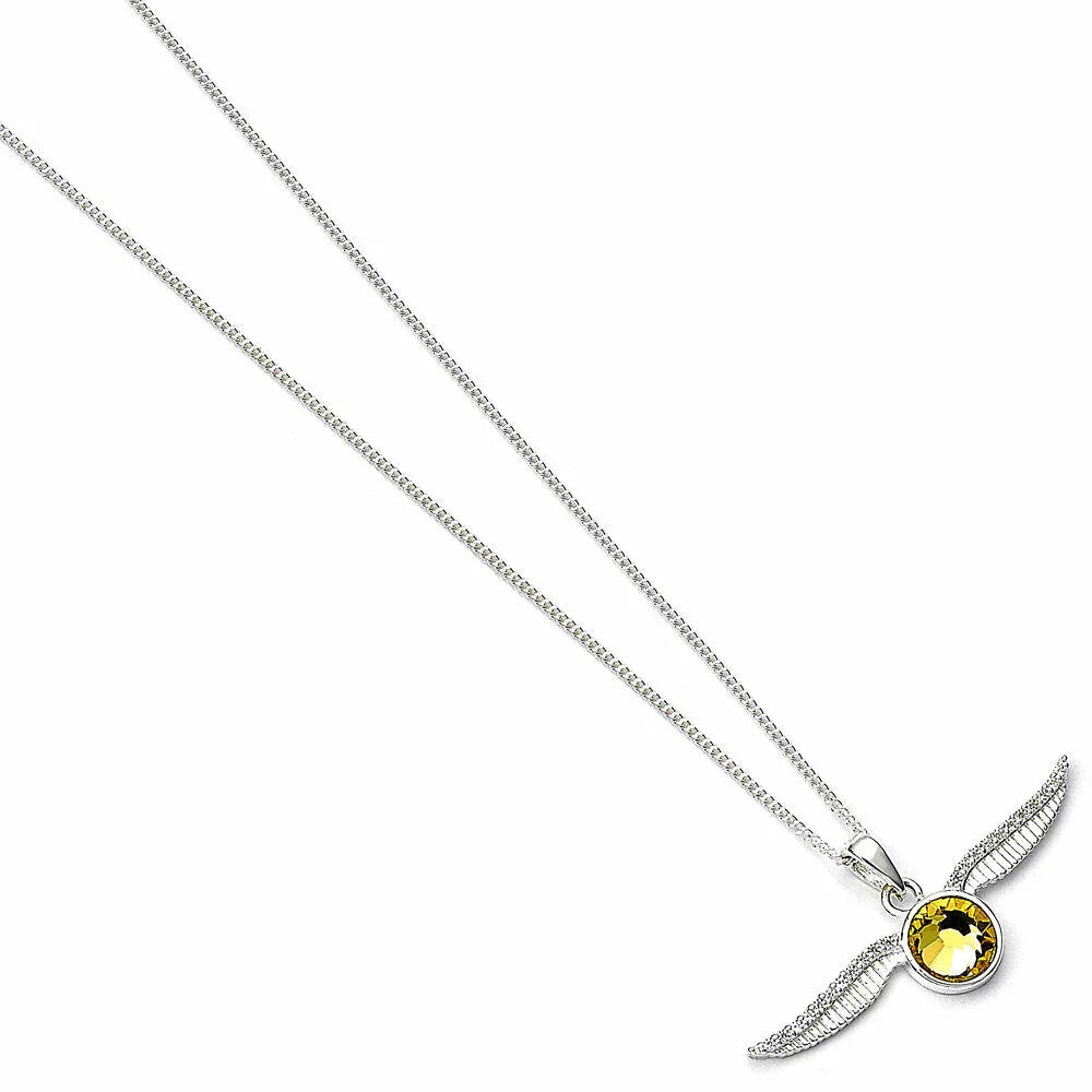 Harry Potter Golden Snitch Sterling silver necklace Nerdscape