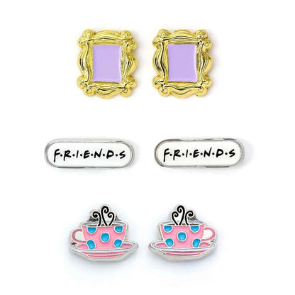 Friends Set 3 pairs of earrings Nerdscape