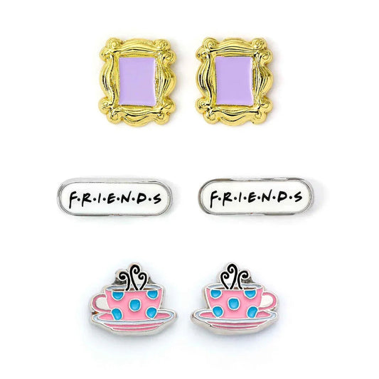 Friends Set 3 pairs of earrings Nerdscape