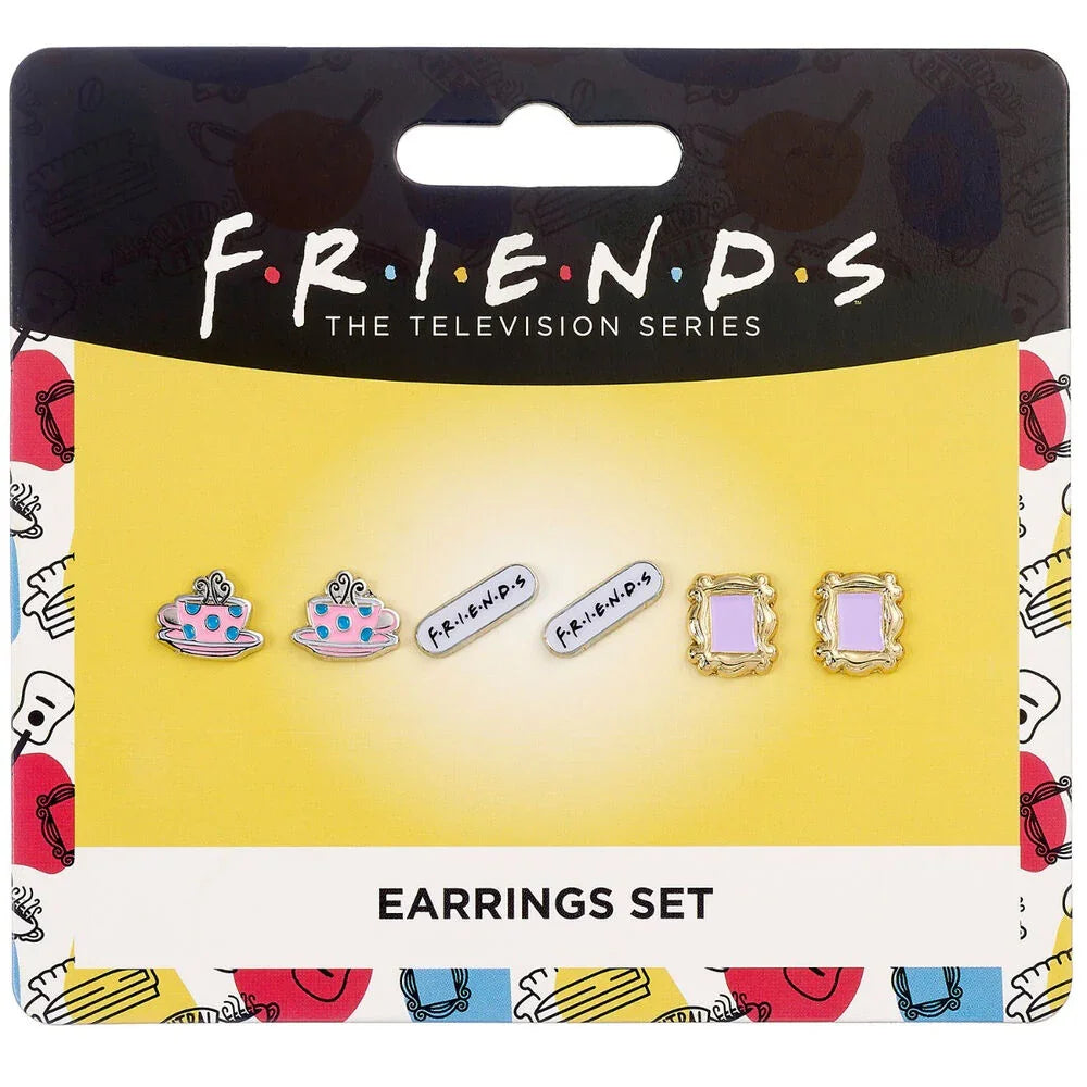 Friends Set 3 pairs of earrings Nerdscape