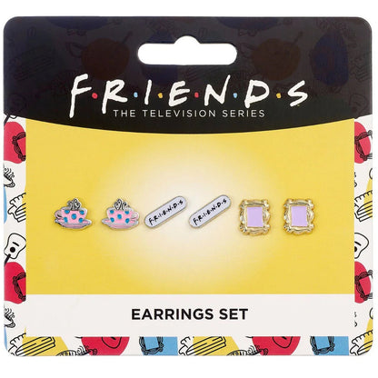 Friends Set 3 pairs of earrings Nerdscape