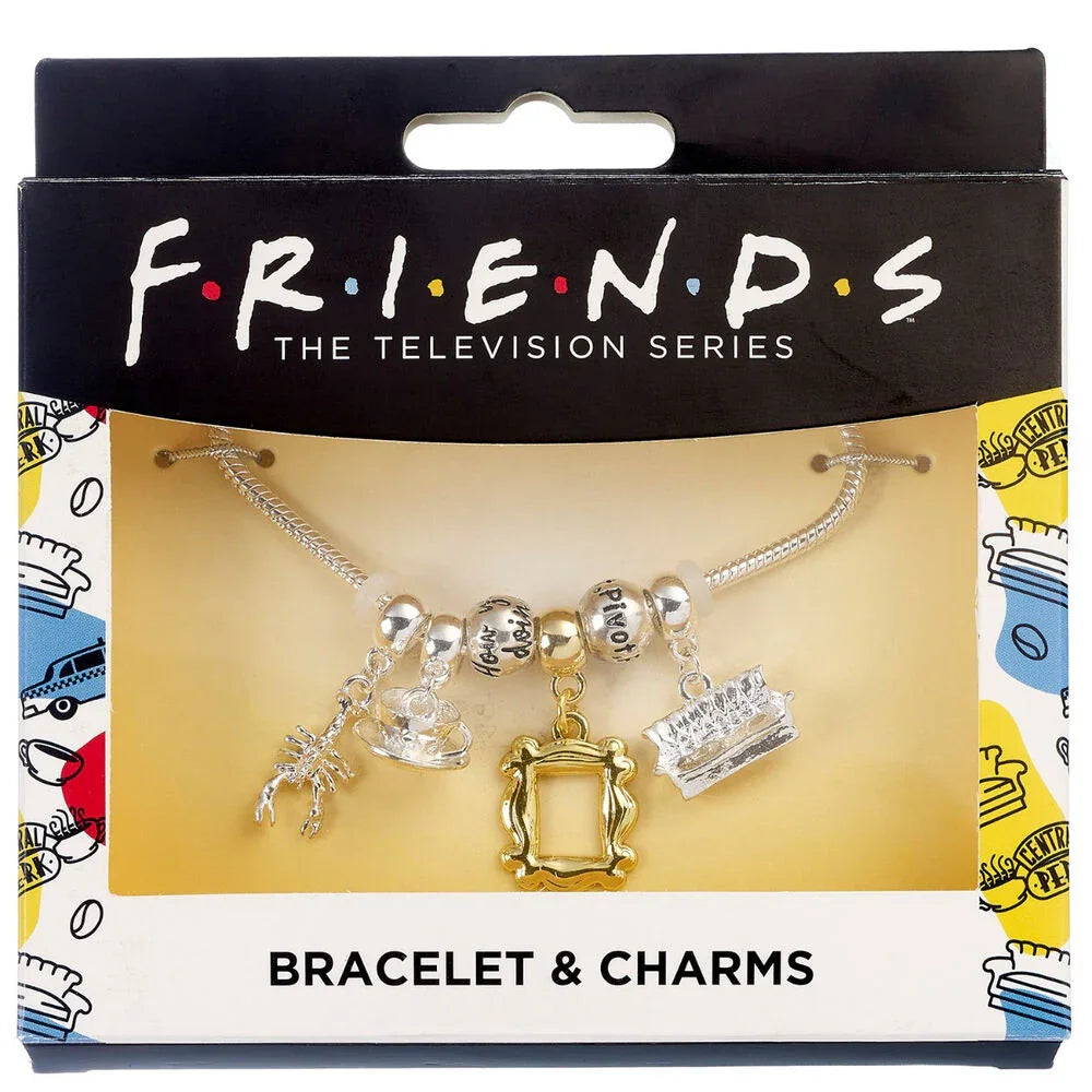 Friends Silver Plated Charm bracelet Nerdscape
