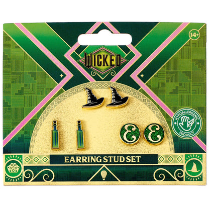 Wicked Set of 3 pairs of earrings Nerdscape