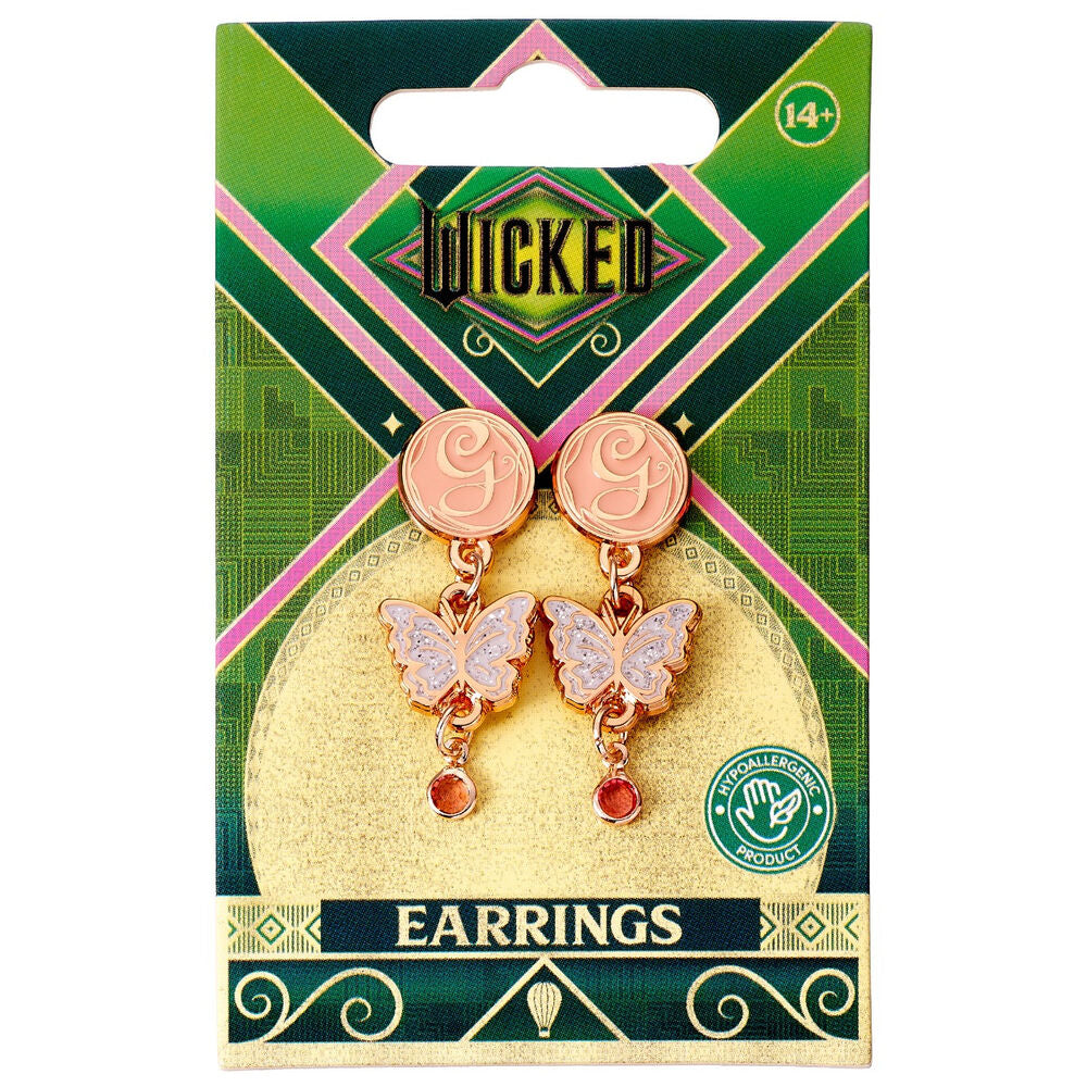 Wicked Glinda Butterfly earrings Nerdscape