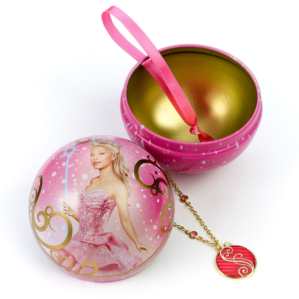 Wicked Glinda necklace + christmas ball Nerdscape