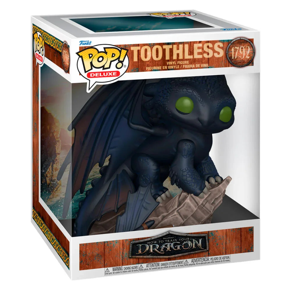 Funko Pop! How to Train Your Dragon Toothless - Figura da Collezione Vinyl Deluxe Nerdscape