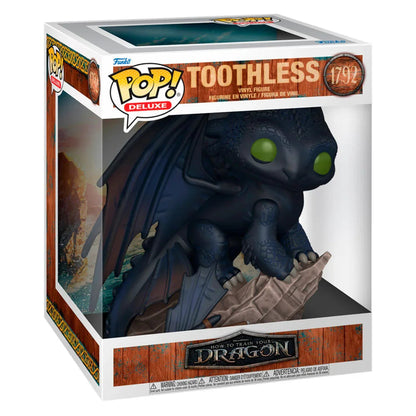 Funko Pop! How to Train Your Dragon Toothless - Figura da Collezione Vinyl Deluxe Nerdscape