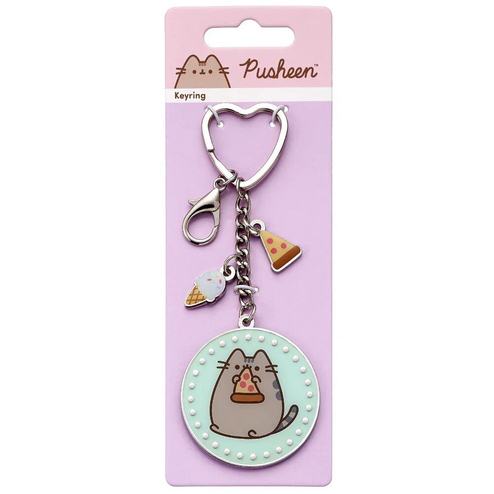 Pusheen Pizza keychain Nerdscape