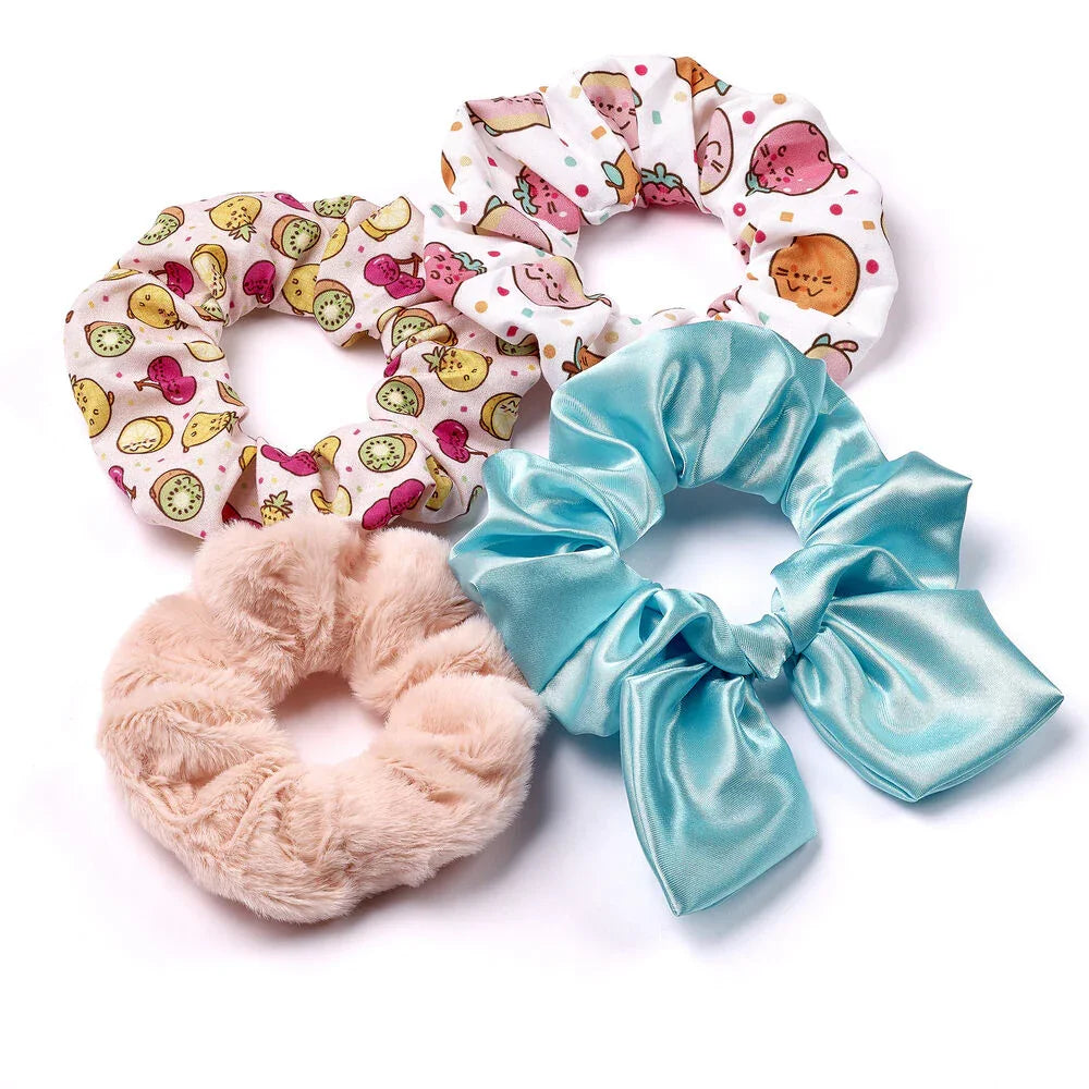 Pusheen Set 4 hair scrunchies Nerdscape