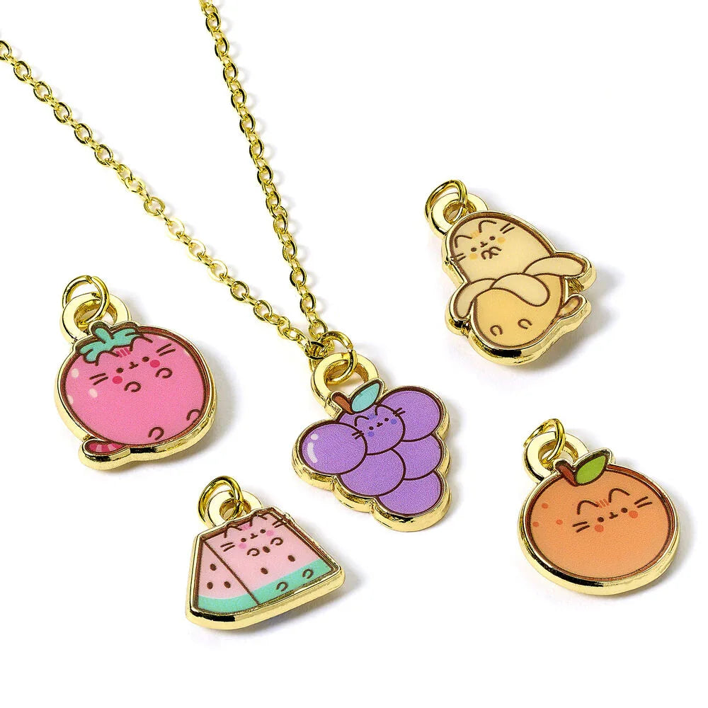 Pusheen Fruits necklace + charms Nerdscape