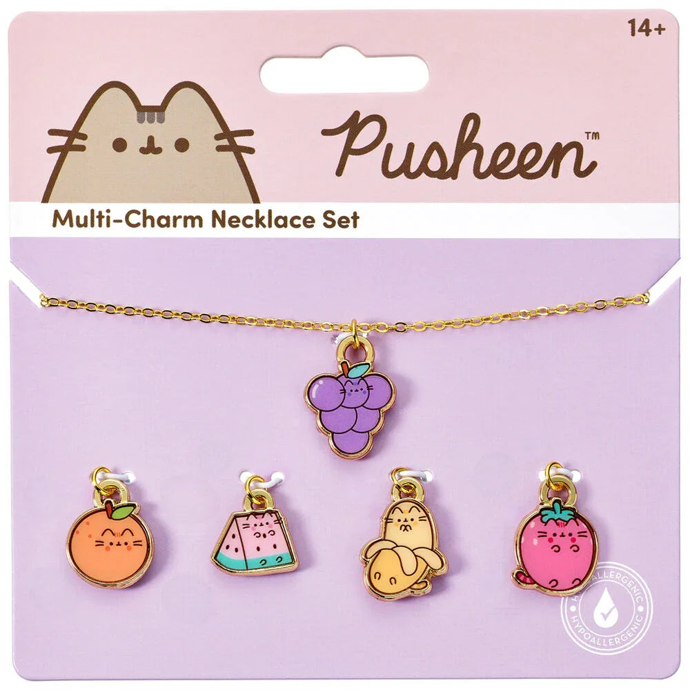 Pusheen Fruits necklace + charms Nerdscape