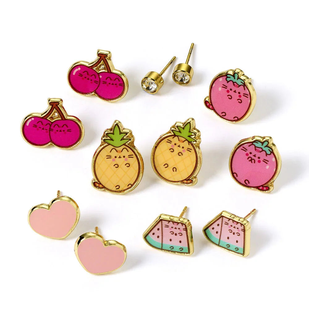 Pusheen Set 6 pairs of earrings Nerdscape