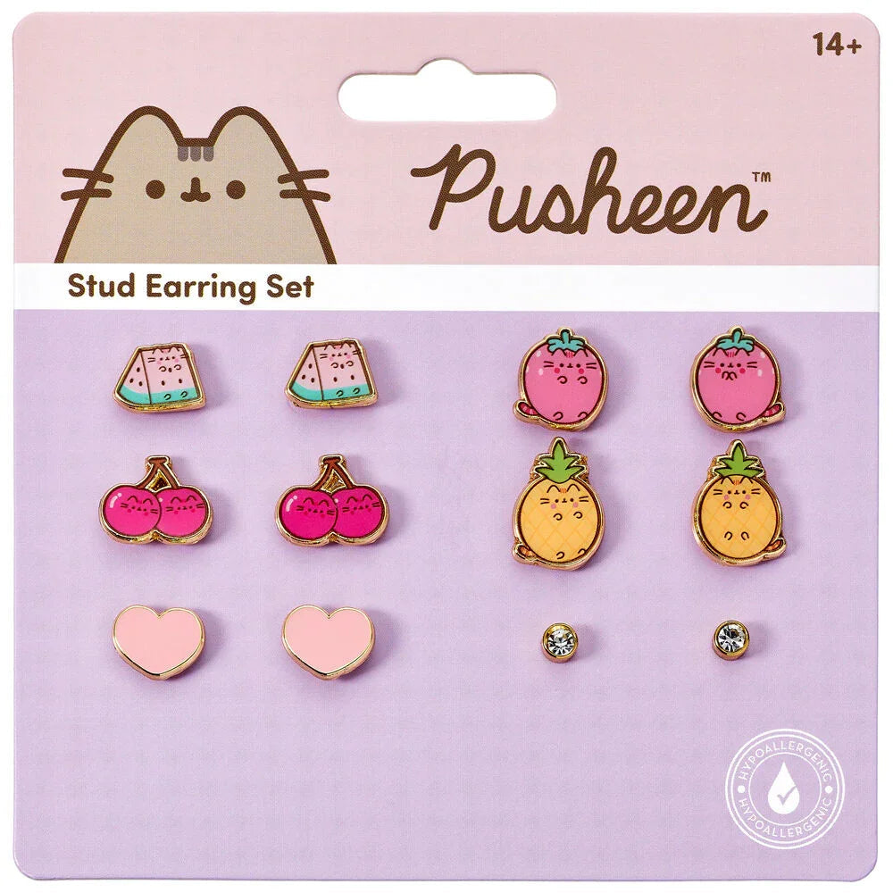 Pusheen Set 6 pairs of earrings Nerdscape
