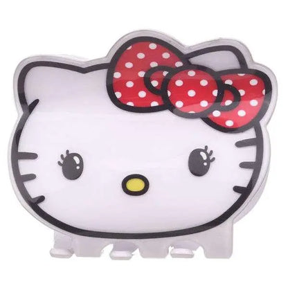 Clip a forma di gatto kawaii con fiocco rosso a pois, accessorio per fan Nerdscape