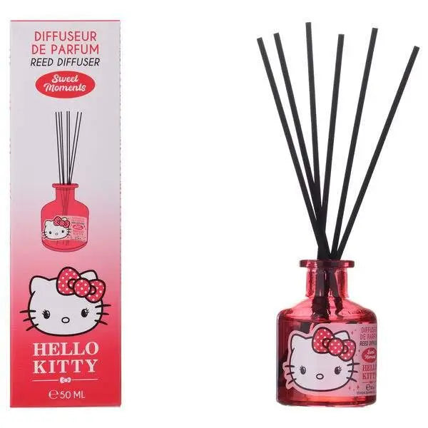 Diffusore profumo Hello Kitty rosa 50ml con bastoncini, scatola profumata Nerdscape.