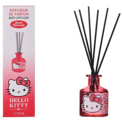 Diffusore profumo Hello Kitty rosa 50ml con bastoncini, scatola profumata Nerdscape.