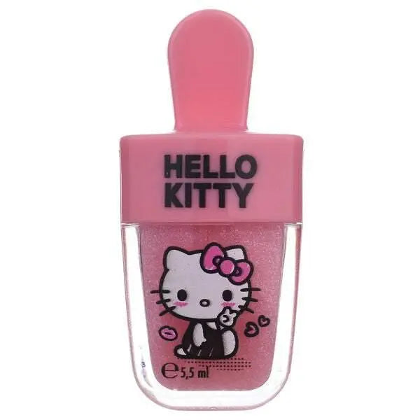 Gloss labbra rosa Hello Kitty con personaggio rosa, prodotto cosmetico Nerdscape