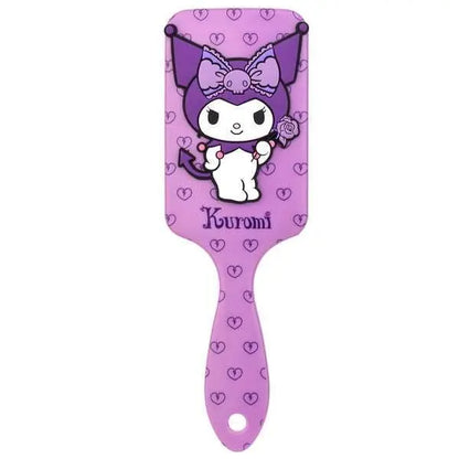 Spazzola viola Kuromi Nerdscape con cuori e personaggio kawaii giapponese stampato