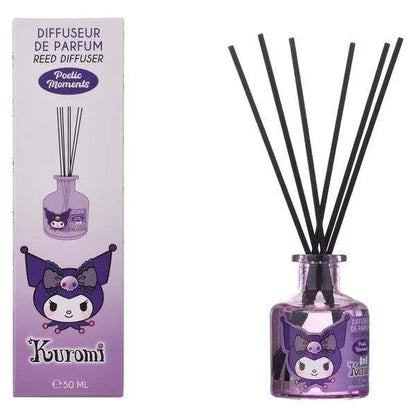 Diffusore di profumo Kuromi viola con scatola, accessorio nerd su Nerdscape.