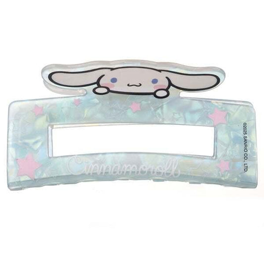 Fermaglio per capelli Cinnamoroll Sanrio, azzurro perlato con stelle rosa, Nerdscape
