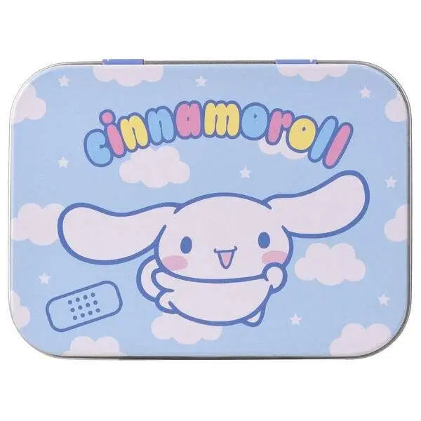 Hello Kitty Cinnamoroll metal band-aid box with 24 pieces