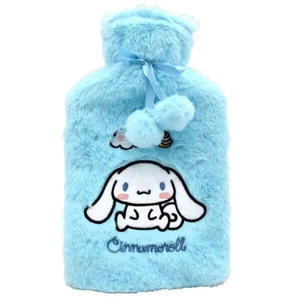 Borsa dell'acqua calda peluche Cinnamoroll azzurra, accessorio kawaii Nerdscape