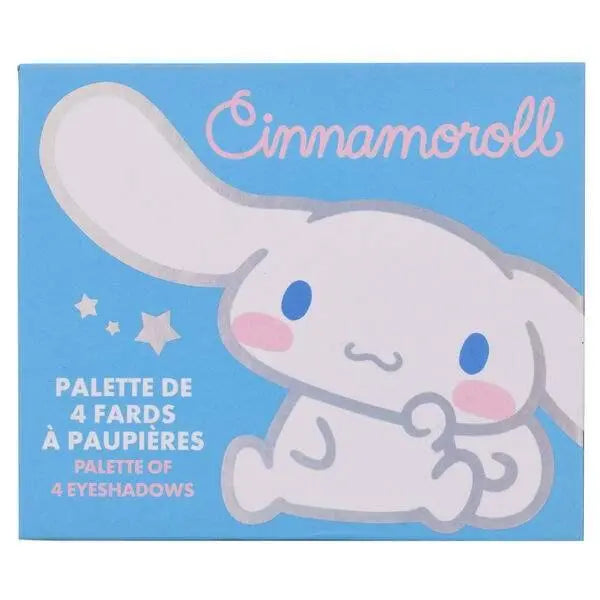 Palette ombretti Cinnamoroll azzurra con design kawaii, 4 colori, Nerdscape cosmetici nerd