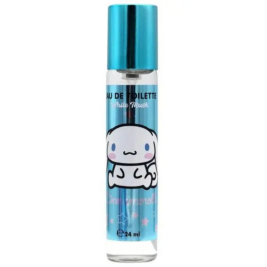 Profumo Eau de Toilette Cinnamoroll 24ml con tappo azzurro e grafica kawaii, Nerdscape