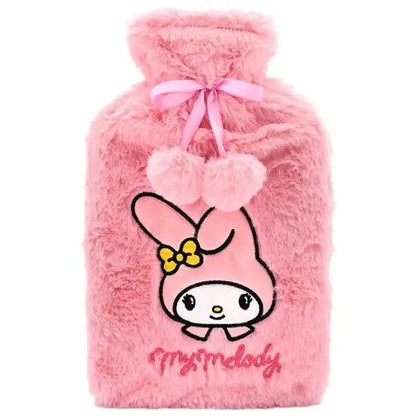 Borsa acqua calda peluche rosa My Melody, accessorio kawaii nerd su Nerdscape