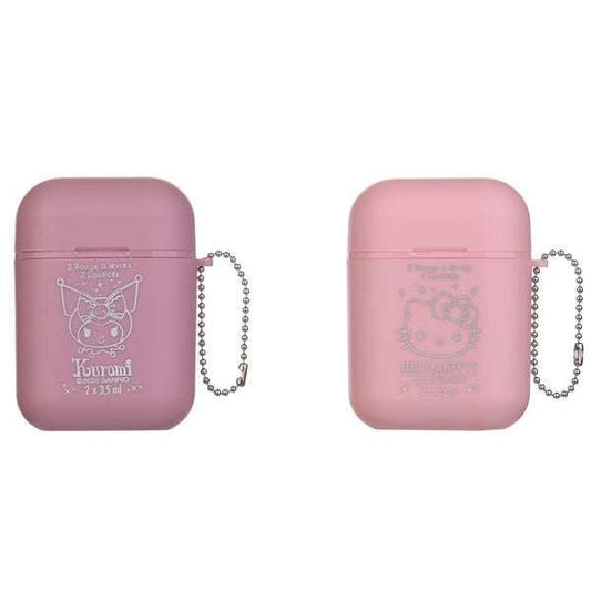 Cofanetti portarossetto Kuromi e Hello Kitty rosa pastello, stile kawaii, Nerdscape