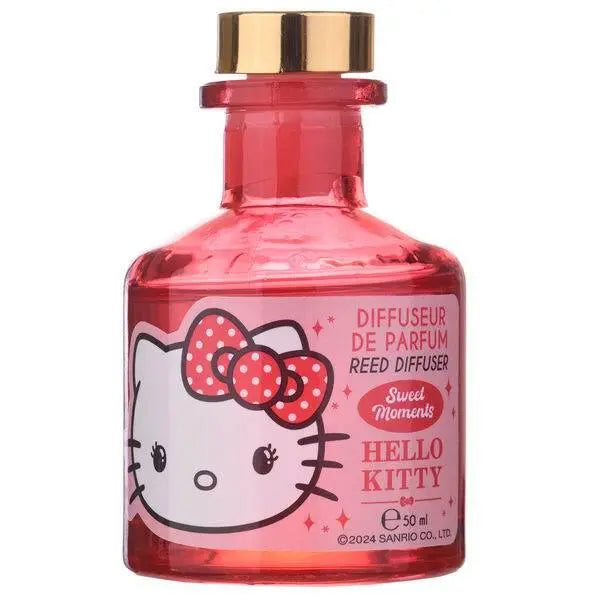 Diffusore profumo Hello Kitty rosa da 50 ml, bottiglia con tappo dorato, stile kawaii Nerdscape