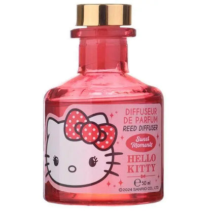 Diffusore profumo Hello Kitty rosa da 50 ml, bottiglia con tappo dorato, stile kawaii Nerdscape