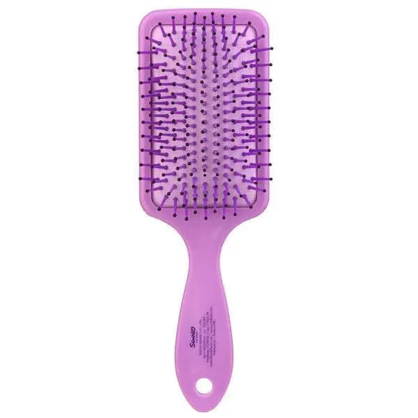 Spazzola per capelli rettangolare viola, accessorio beauty Nerdscape